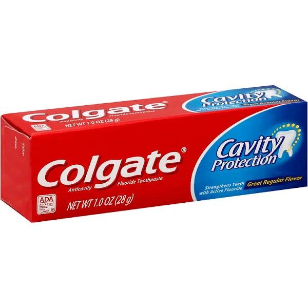 Colgate Cavity Protection Toothpaste with Fluoride - 1 Ounce Pack of 24