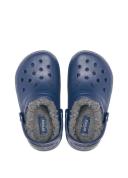 Crocs Classic Lined Clog - Kids' Navy/Charcoal, 2.0