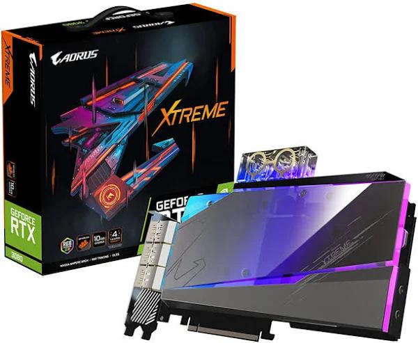 Gigabyte AORUS GeForce RTX 3080 Xtreme WATERFORCE WB 10g Graphics Card