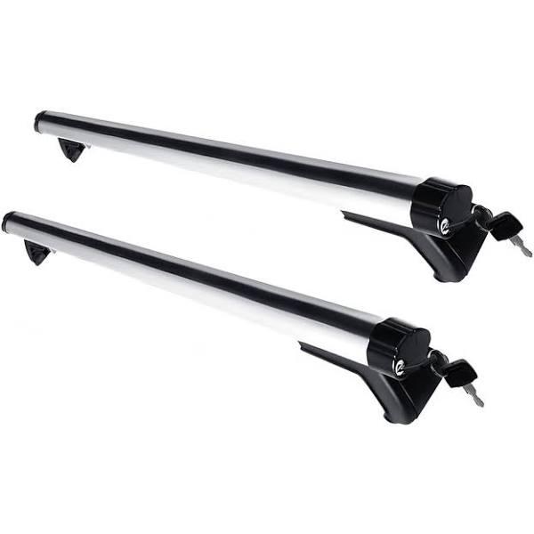 BH Universal Adjustable Aluminum Alloy Aero Car Roof Rack Cross Bars Carrier Lockable - 135cm