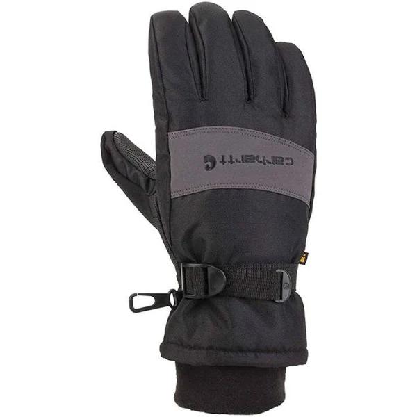 Carhartt Men's W.P. Waterproof Insulated Glove, Black, Large (Pack of 1)