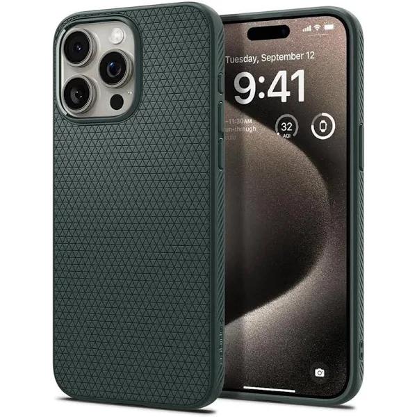 SPIGEN Liquid Air Case for iPhone 15 Pro [Colour:Abyss Green]