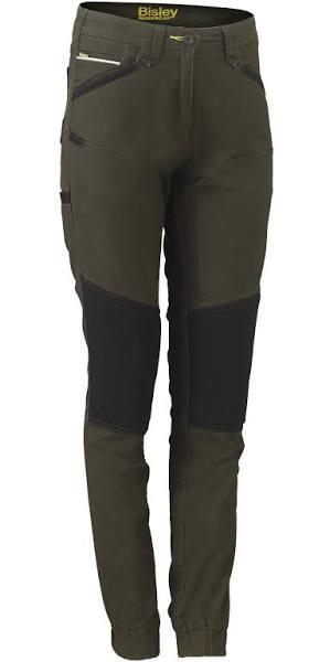 Bisley Flx & Move Womens Shield Panel Pants - BPL6022 Olive / 14