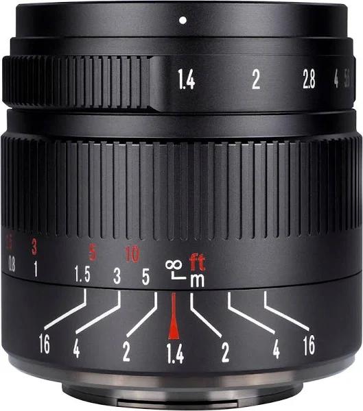 7artisans 55mm f/1.4 to f/16 II Lens For M43 (Panasonic Olympus)