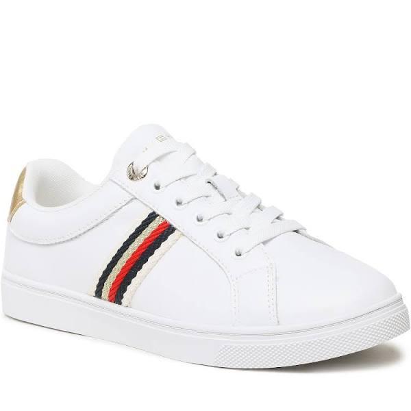 Tommy Hilfiger White Polyester Sneaker