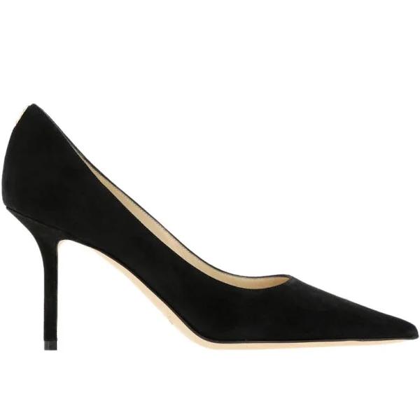 Jimmy Choo Love 85 Suede Pumps - Black - 35