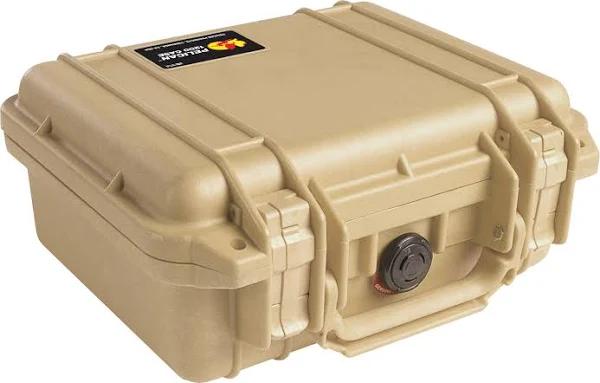 Pelican 1200 Case - Desert Tan With Foam