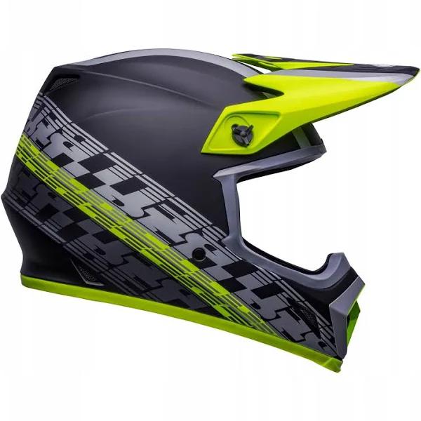 Bell MX 9 MIPS Offset Helmet Black Matt Yellow