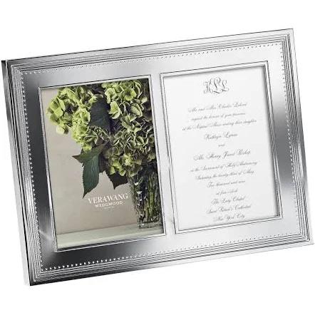 Vera Wang For Wedgwood - Grosgrain Double Invitation Frame - 5x7"