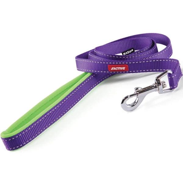 Kazoo Active Nylon Lead Purple Lime