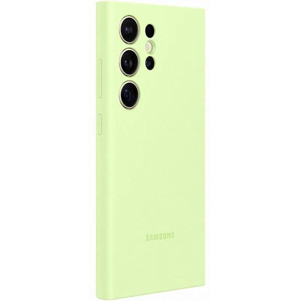 Samsung Silicone Case For Galaxy S24 Ultra - Light Green