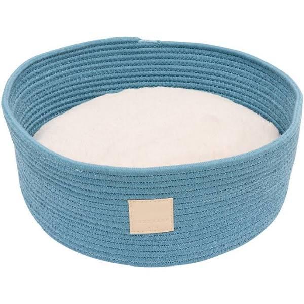 FuzzYard Life Rope Basket Cat Bed French Blue