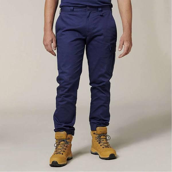 Yakka Core Mens Stretch Cargo Cuffed Pant, Navy 107R