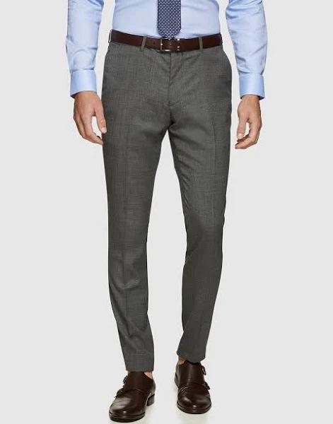 Oxford Shop - Auden Wool Stretch Suit Trousers Split 92 / Grey