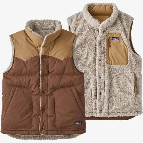 Patagonia Men's Reversible Bivy Down Vest - Moose Brown / XXL