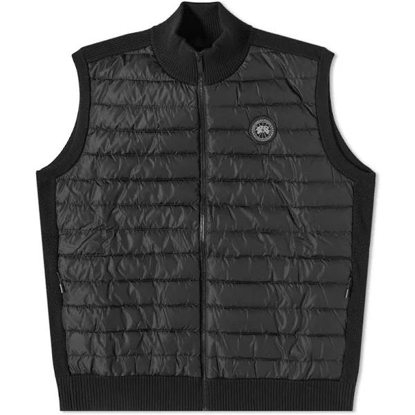 Canada Goose Hybridge Knit Vest Black Label (Men, Black, S)