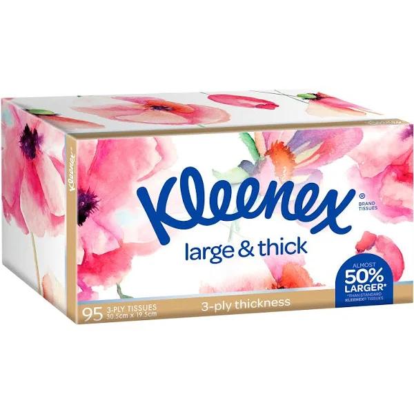 Kleenex Large & Thick Facial Tissues 95 Pack