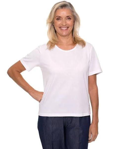 Black Pepper Kinnersly Scoop Neck Tee White 14