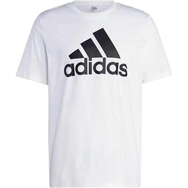 adidas-Essentials Single Jersey Big Logo Tee-Men-White-XS