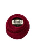 DMC Pearl Cotton Ball Size 8 87yd Dark Red