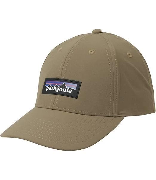 Patagonia P-6 Label Trad Cap-Iceberg Melt Small: Logwood Brown