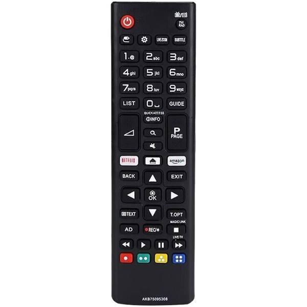 Universal Remote Control Akb75095308 For LG TV Led LCD Smart Replacement Controller Black