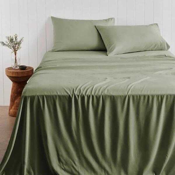 Adorn Living Bamboo Blend Sheet Set - Green Tea - Double