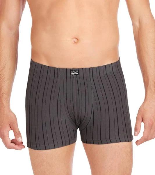 Bendon Man Cotton Stretch Trunk Charcoal/Black B50-603