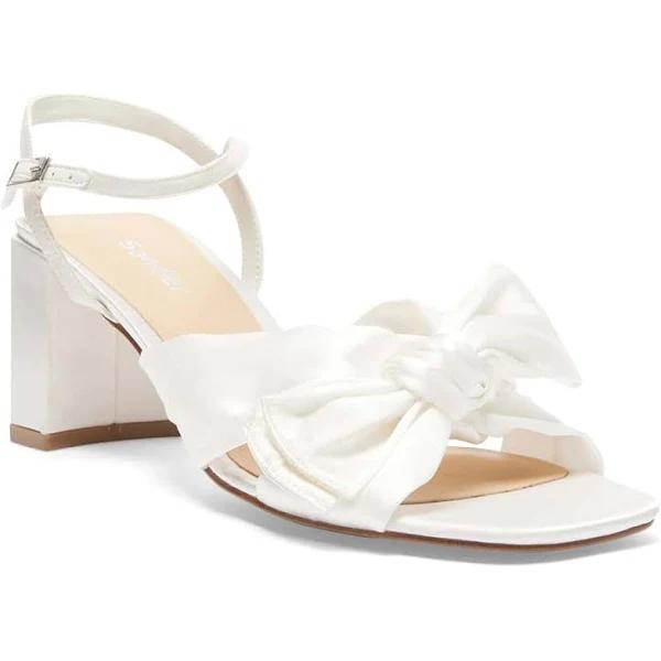 Sandler Aurora Sandals in Cream Satin Cream 11