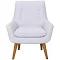 Retro Fabric Armchair White by Freedom