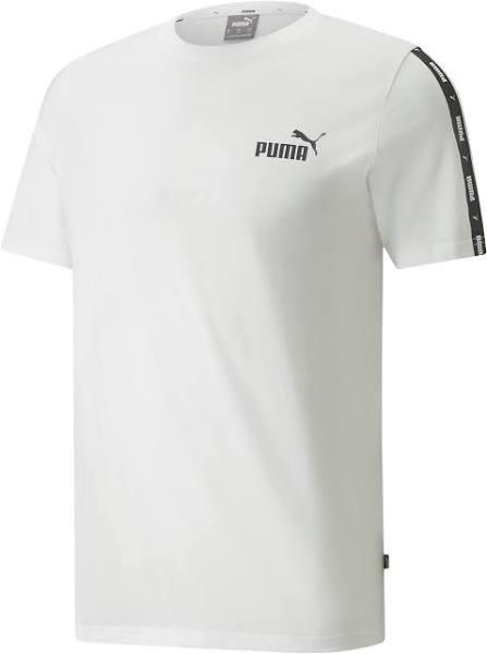 Puma Mens Essentials+ Tape Tee White L