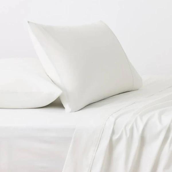 Brilliant Basics 180TC Sheet Set Pale - White - Size Double