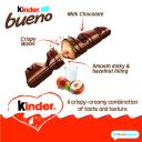 Kinder Bueno Milk Chocolate Covered Wafer Hazelnut Filling 43g x 10