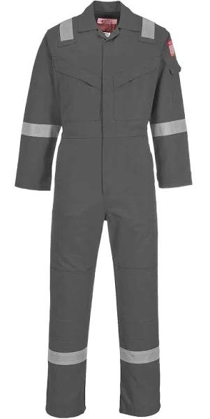 Portwest Flame Resistant Light Weight Anti-Static Coverall 280g Grey M