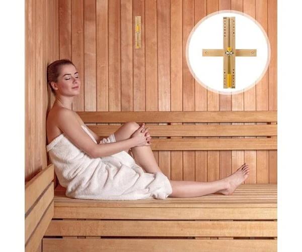 Sauna Sand Timer Wooden Minutes Rotating Heat Resistant Wooden Countdown Hour Glass for Sauna Swimming Orange