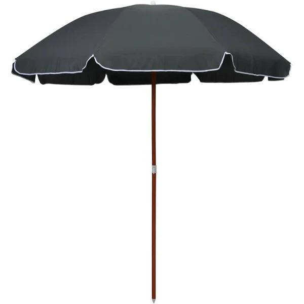 vidaXL - Parasol with Steel Pole - Anthracite - 240 cm