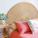 Sunrise Rattan & Wicker Bedhead Queen Size Natural