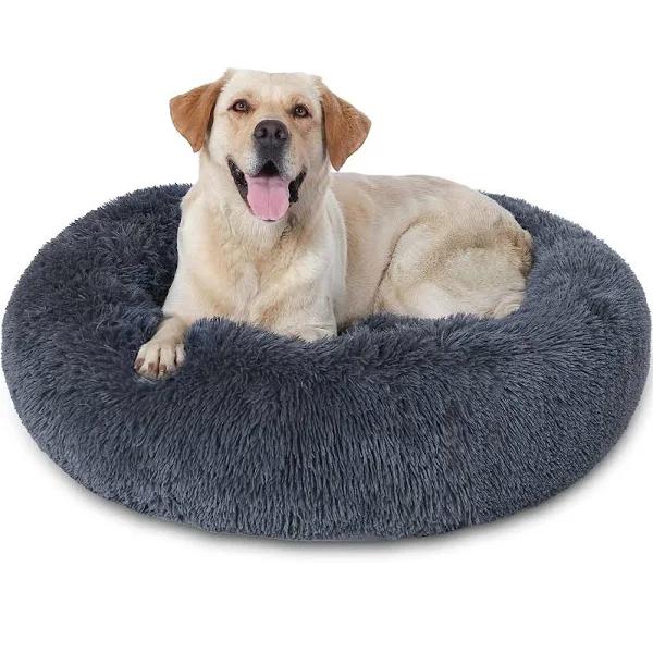 STORMHERO Dog Bed Calming Pet Bed, Anti Anxiety Cozy Pet Bed Plush Cuddler Soft Puppy Sofa, Cat Cushion Machine Donut Anti Anxiety Pet Cushion For