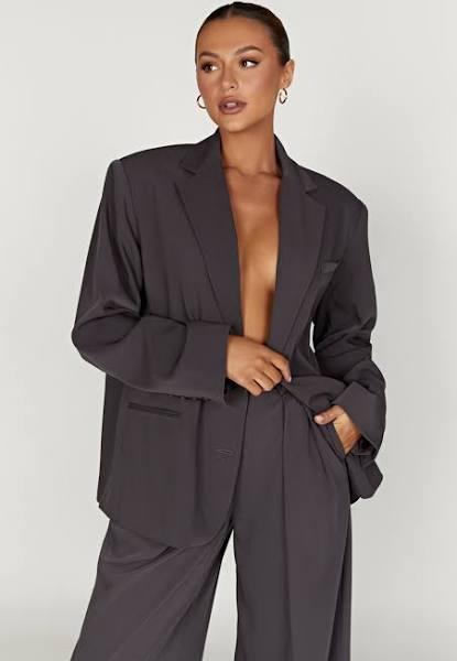 Simone Oversized Blazer | Charcoal