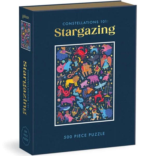 Constellations 101 Stargazing 500 Piece Book Puzzle by Galison