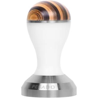 Precision Coffee Tamper & Depth Adjuster | Handle Styles 53.5mm / White / Riga