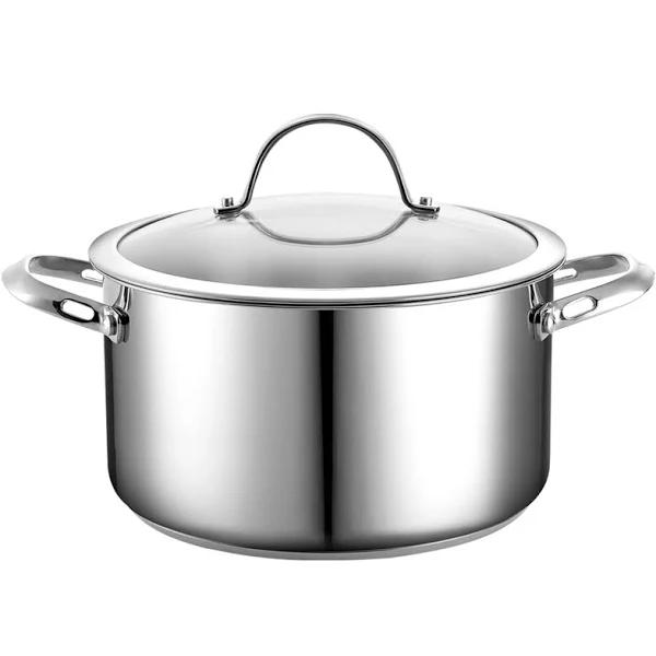 Cooks Standard Stainless Steel Stockpot With Cover, 5.7L New | Cookware