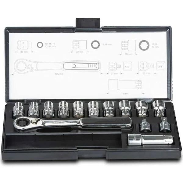 Makita B-65595 14 Piece Pass Thru Socket Set