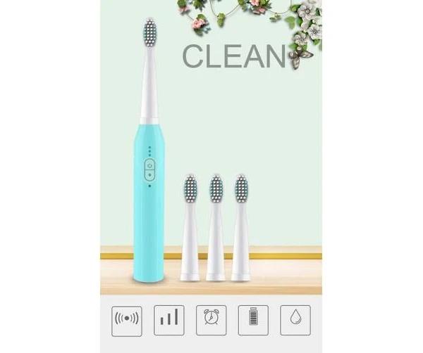 3 Brush Modes Essence Sonic Electric Wireless Usb Rechargeable Toothbrush Ipx7 Waterproof