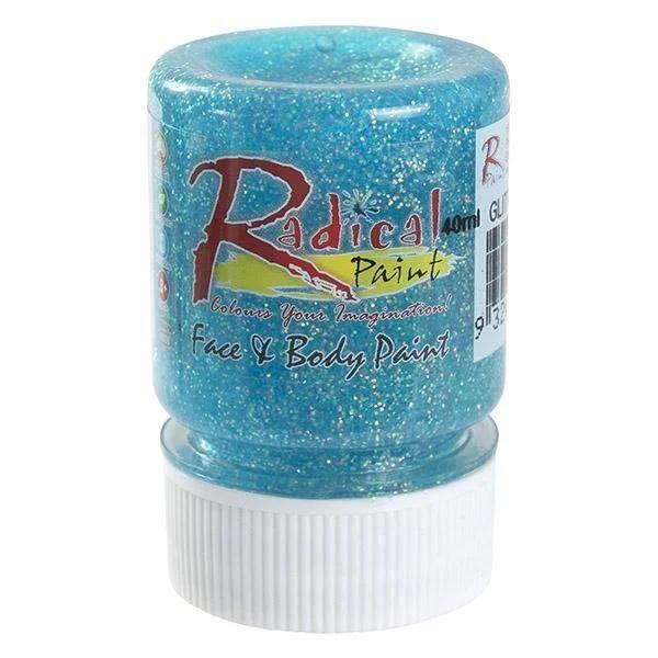 Radical Face & Body Paint - Glitter Blue 40ml