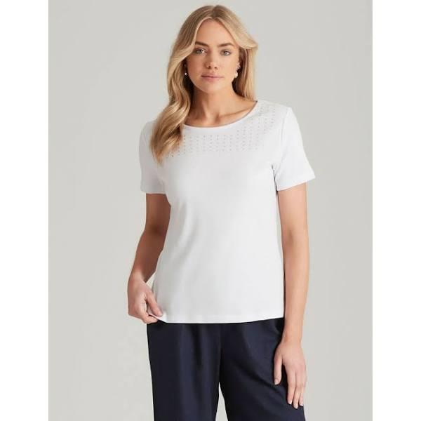 Noni B - Womens Tops - Short Sleeve Rib T-Shirt