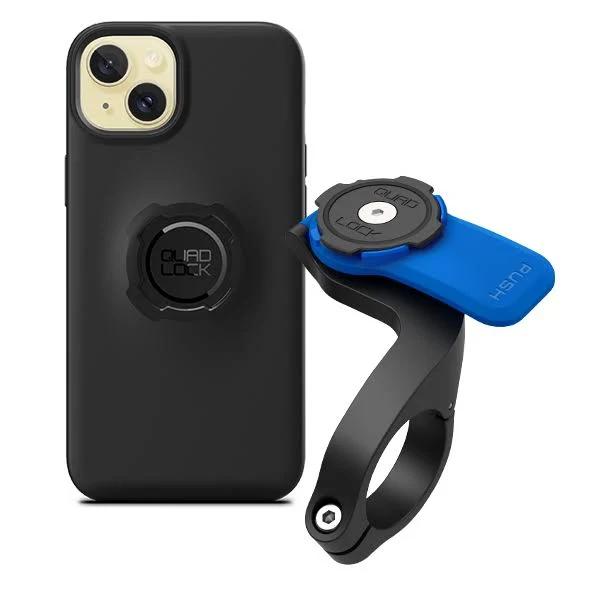 Bike Out Front Mount and Case for iPhone 15 Plus by Quad Lock