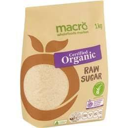 Macro Organic Raw Brown Sugar Organic 1kg