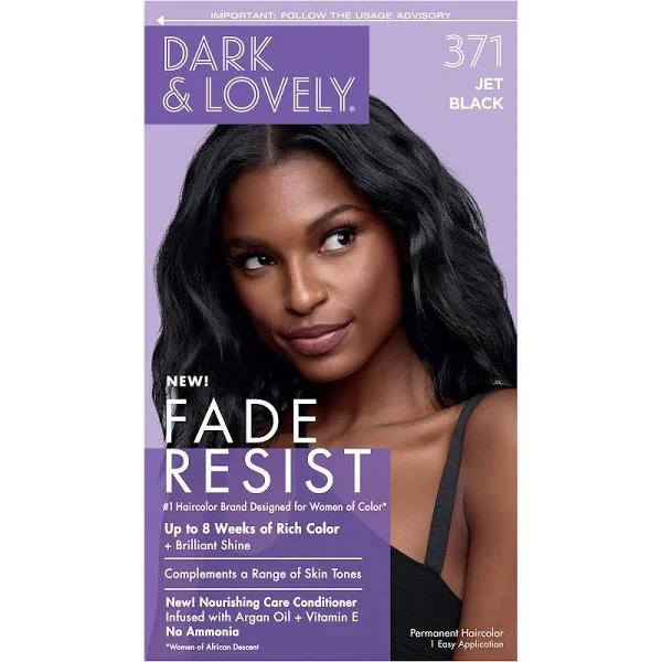 Dark and Lovely Fade Resist Hair Color 371 Jet Black