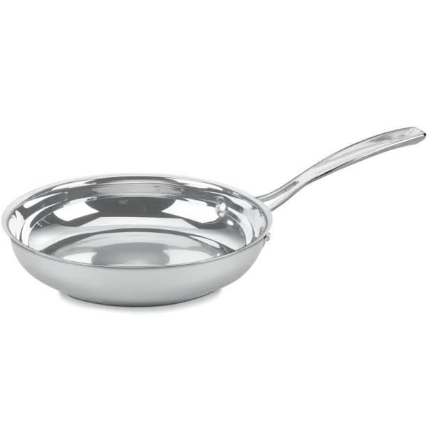 Cuisinart 422-20 Contour Stainless 8-inch Open Skillet, Silver